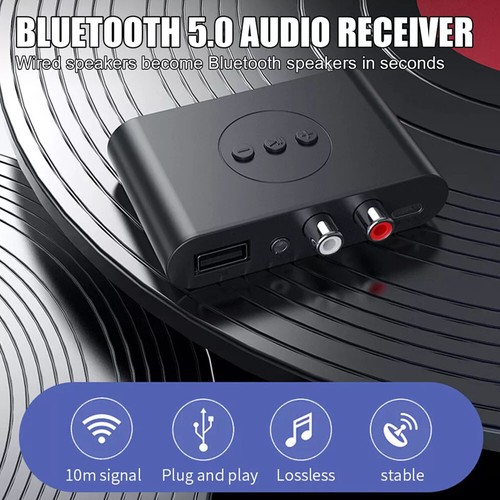 Bluetooth 5.2-Empfänger Kabelloser Stereo-Audio-Adapter 3 5-Mm-Klinke Aux '