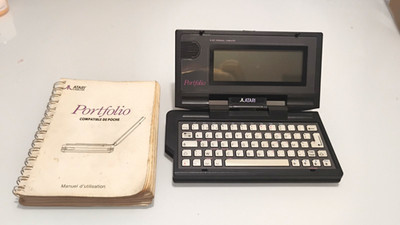 ATARI PORTFOLIO HPC-004 LAPTOP VINTAGE SAMMLER LOT STOCK