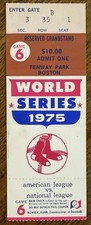 1975 WORLD SERIES GAME 6 TICKET STUB CARLTON FISK STAY FAIR HOME RUN READ DESC