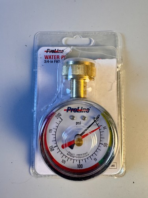 #ad ProLine 3 4in FHT Water Pressure Gauge 0 200 PSI Open Box Unused $14.00