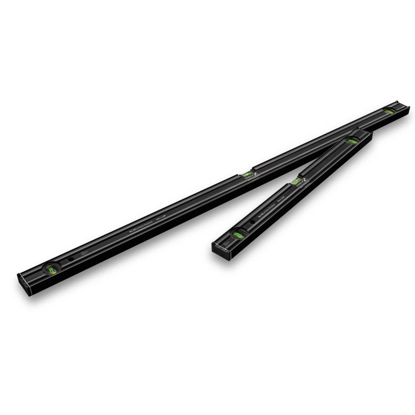 Stabila 80 AS-2 Dark Shadow Edición Limitada Spirit Level Twin Pack Set 60 120cm