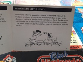 Notice manuel De Jeu Original Nintendo Nes Dream Master Little Nemo en FRA