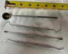 Garage Mechanics Pick & Mirror Tools Set Sculpture Instrument Kit Scraper Scaler