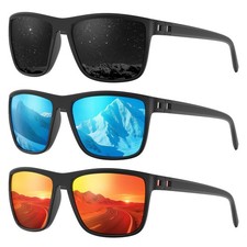Polarized Sports Sunglasses for Men Women, UV Protection Lightweight Sun Glas...
