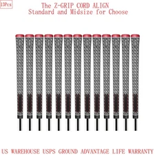 13PCs Golf Grip Z-Grip Cord ALIGN Grip Golf Club Grip Standard/Midsize 60R