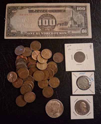 JUNK SILVER 90% Silver 1964 Kennedy Half & MISC Junk from the Junk Bin