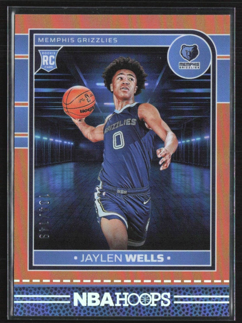 Jaylen Wells 2024-25 Panini NBA Hoops Orange RC /149 #269 Memphis Grizzlies