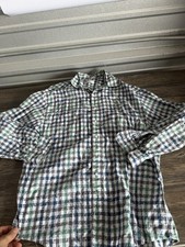 Vintage Valentino Uomo Dress Shirt Mens Large  Gray Cotton Geometric