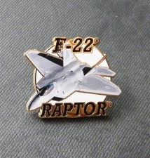 RAPTOR F-22 FIGHTER AIRCRAFT LAPEL PIN 1.2 inches