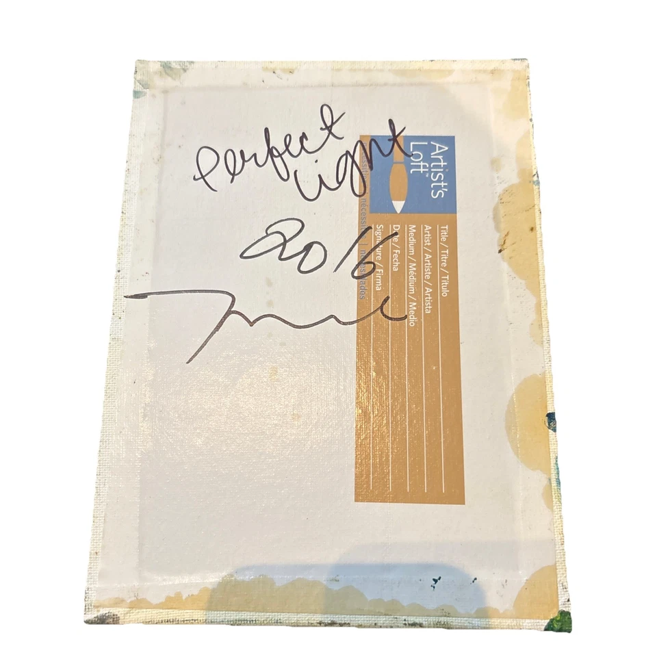 Pintura al óleo original José Trujillo, luz perfecta, 2016 6x8 Foto 3 de 3