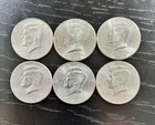 LOT OF 6 1993 TO 1998 Kennedy Half Dollars - actual coins
