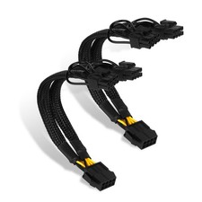 2-PackPCIe 8 Pin to Dual 8 Pin 6 2 Female to Male PCIe Power Adapter for GPUs...