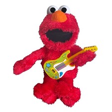 Sesame Street Rock Rhyme Talking Singing Elmo Plush Toy Guitar