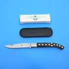 LES COUTEAUX DE NOS GRAND’P’ERES FRANCE BLACK HORN DECORATED KNIFE-MINT — photo 1