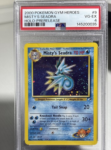 Misty's Seadra (Unlimited) graded PSA 4 for sale on eBay