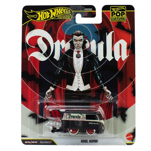 Kool Kombi Dracula VW Volkswagen Furgon Modell 1/64 6Cm Hot Wheels JHX01-image