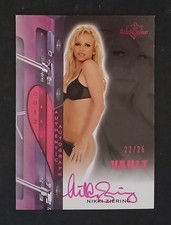 Nikki Ziering 2012 Bench Warmer Vault Authentic Autograph Card #22/25