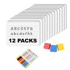 Small White Board, Dry Erase LapBoards 9''x 12'' Mini White Board Double Side...