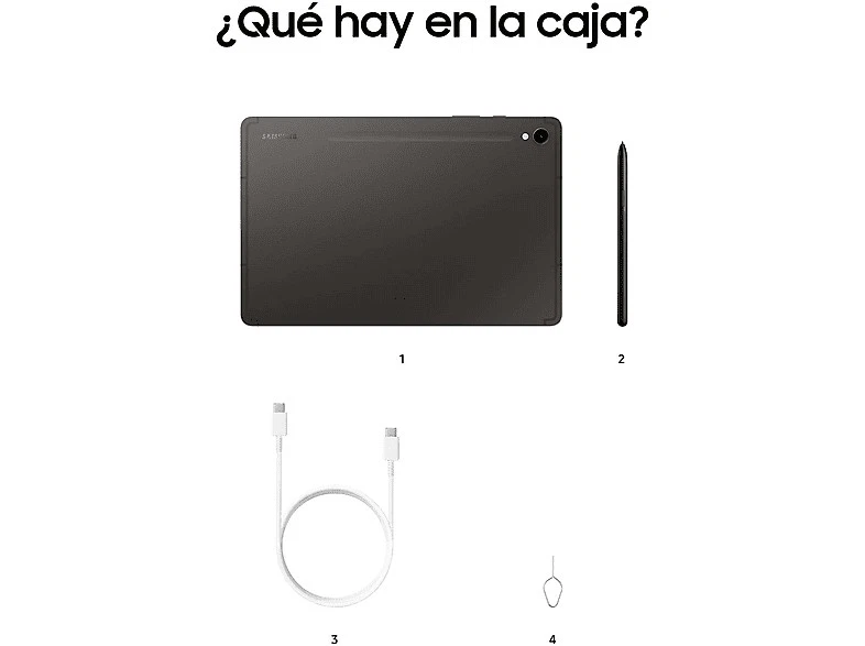 Tablet - Samsung Galaxy Tab S9 Wifi, 128GB, 8GB RAM, Gris, 11" - Imagen 4 de 4