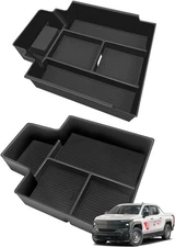  2-Piece Center Console Storage Tray Set (Includes Top + Bottom Tray)