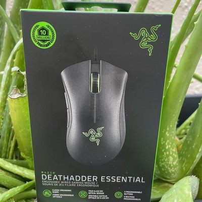 Razer DeathAdder Essential Wired Optical Gaming Mouse black 6400 DPI Sealed