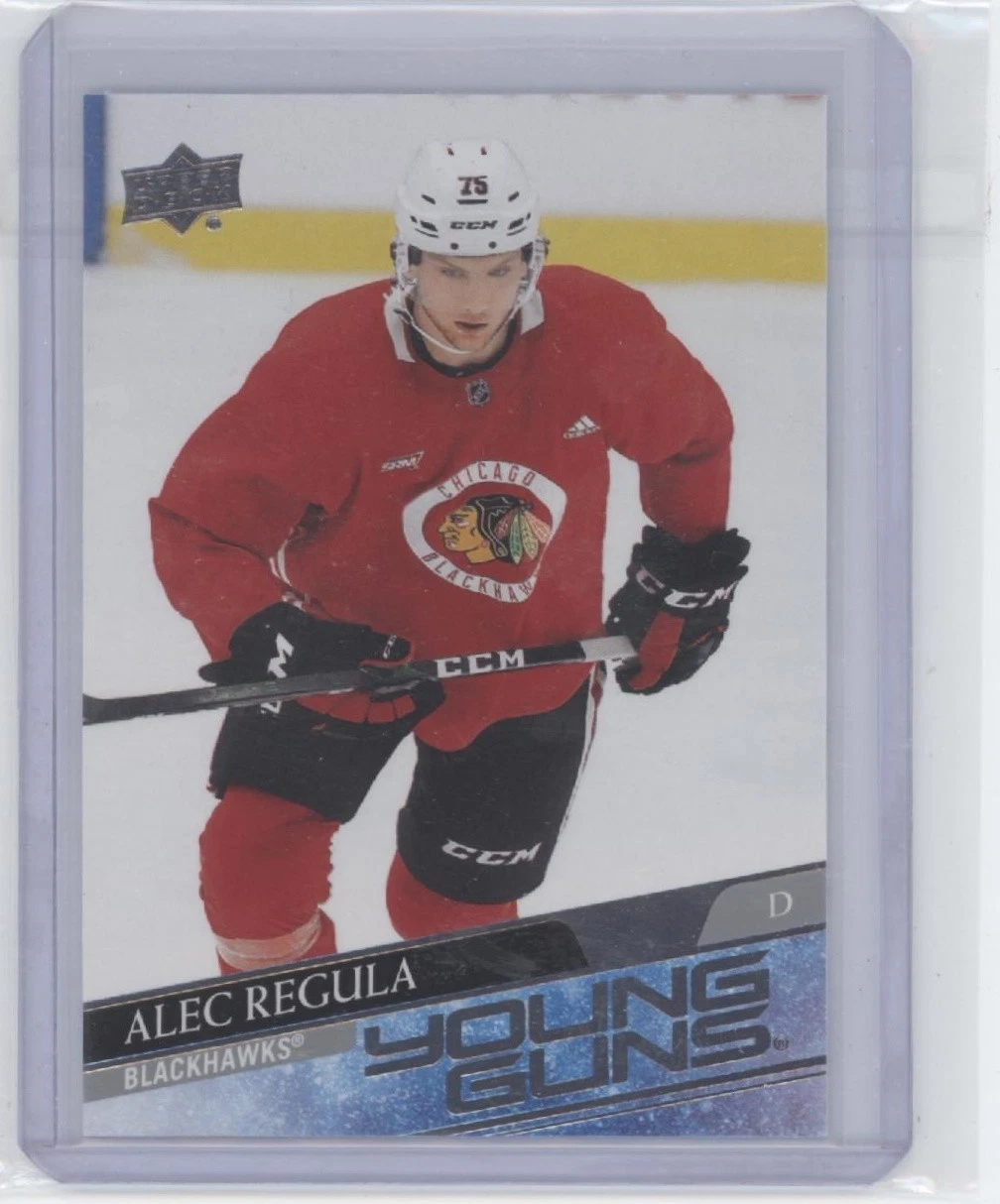 Alec Regula trading card