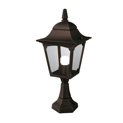 Kleine Wegeleuchte H:50cm IP44 Schwarz E27 Garten außen Beleuchtung FRANKIE