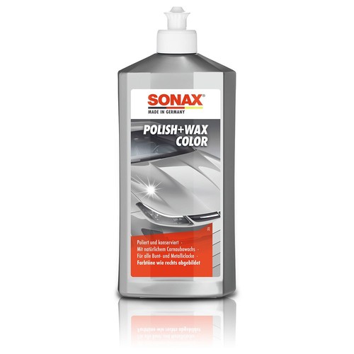 500ml SONAX POLISH & WAX COLOR SILBER/GRAU AUTOPOLITUR LACK POLITUR - Bild 1 von 1