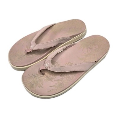 OluKai Nu'A Pi'O Flip Flop Sandal Pink Clay 20445-QYQY Women's Size 9