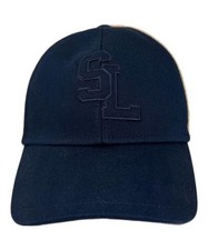 Saint Laurent Paris          Baseball Cap Ivory  Navy 687352
