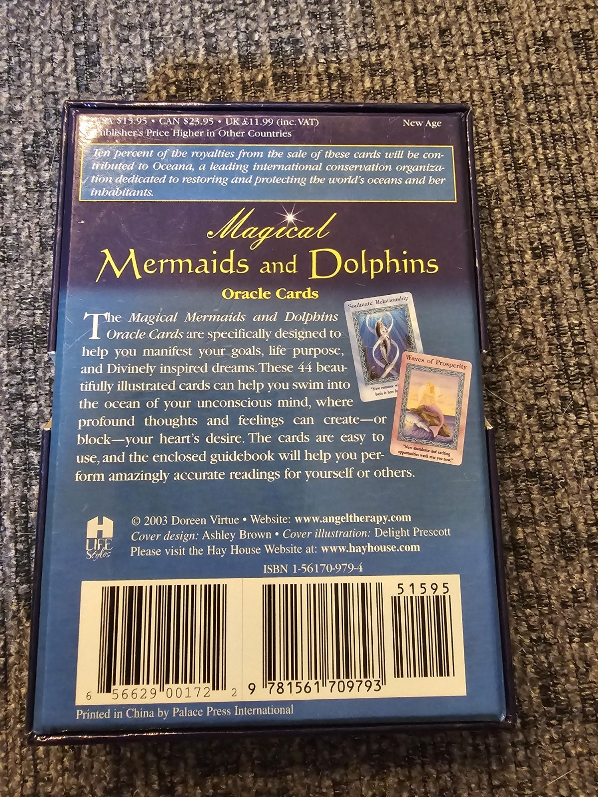 SIGNED!! RARE Magical Mermaids & Dolphins Oracle 44 Cards Deck Guidebook 