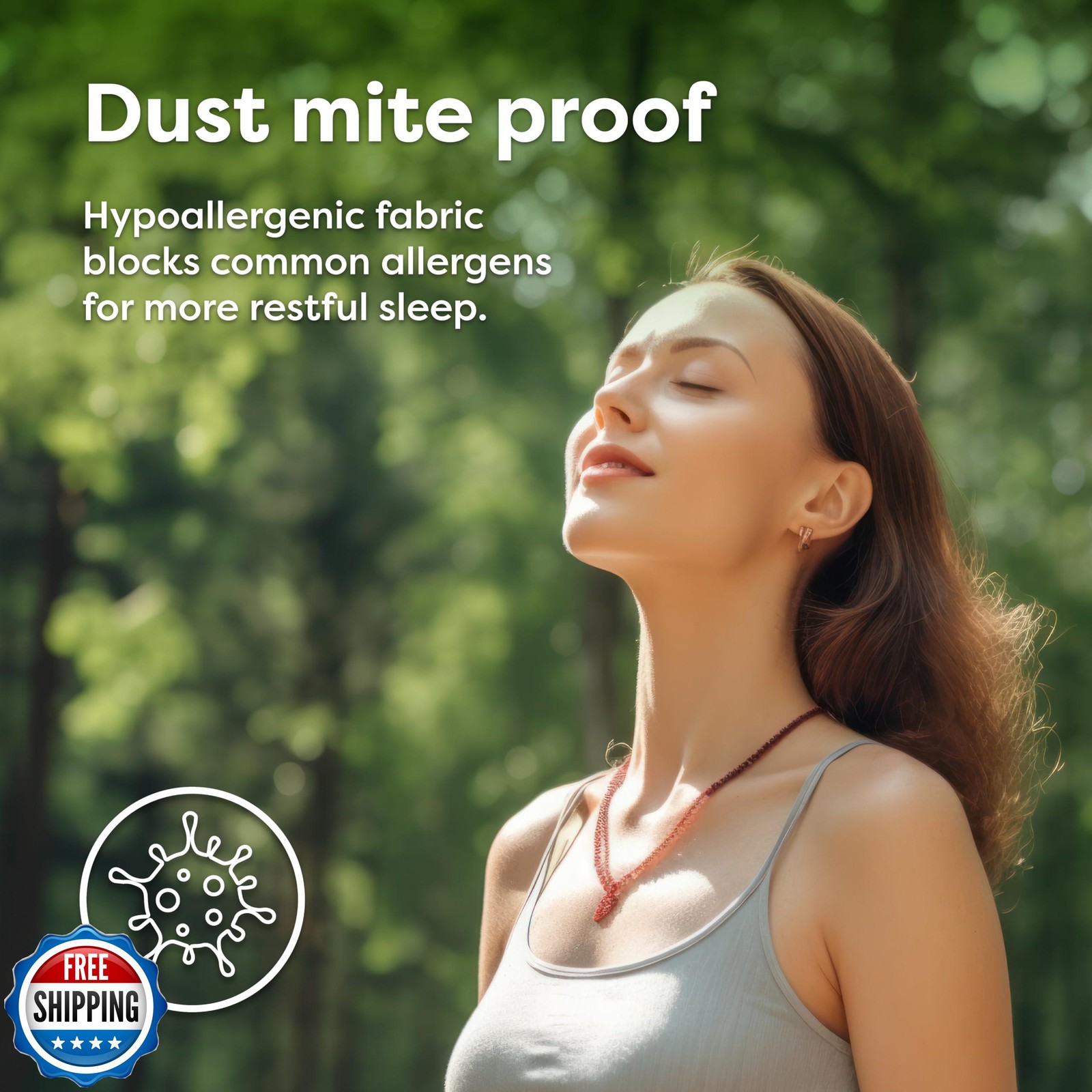 HOSPITOLOGY PRODUCTS Pillow Encasement- Zippered Bed Bug Dust Mite Proof Hypo