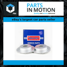2x Brake Discs Pair Vented fits BMW X1 E84 2.0D Rear 09 to 15 300mm Set B&B New