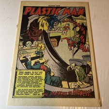 PLASTIC MAN 39 Quality Comics 1953 Horror, "The Stairway to Madness"