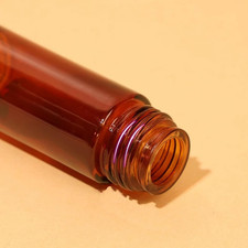 2 Pcs 50Ml Amber Glass Roll on Bottles - Empty Refillable Rollerball Containe...