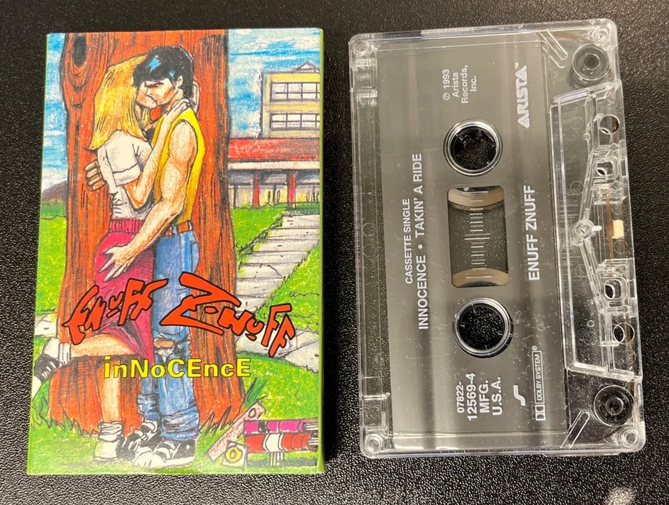 Enuff Z Nuff Cassette Single 1993 Arista - Chip Znuff Donnie Vie- Very Rare! - Image 4 of 4