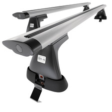 Alu Dachträger für Skoda Fabia mk III Hatchback (2015-2021) D silbern