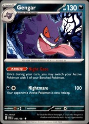Gengar 057/091 Paldean Fates Uncommon