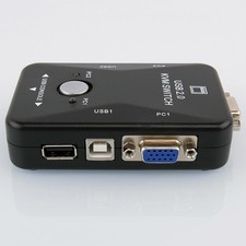 USB 2 Ports KVM Key-Press Switch Device Keyboard Monitor For Desktop/Computer c