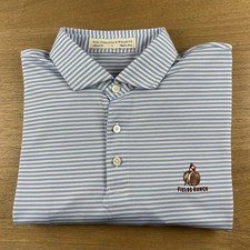 Holderness  Bourne Shirt Mens L Blue  The Maxwell  Polo Fields Ranch PGA Frisco