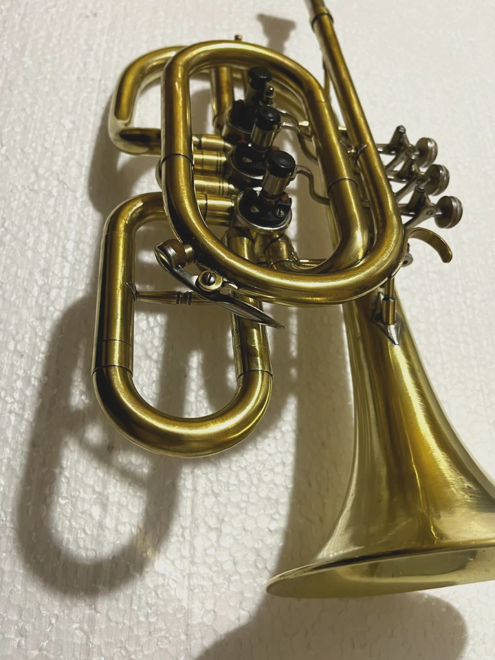 Sowjetische UdSSR Messing Rohrventil Drehkornett - Bild 4 von 4