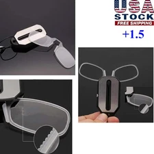 Ultra Thin Reading Glasses Nose Clip Optics Presbyopic +1.5 2PCS