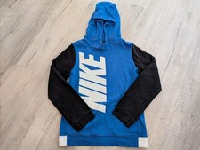 Nike Youth Large Sweatshirt Pullover Hoodie Blue And Black