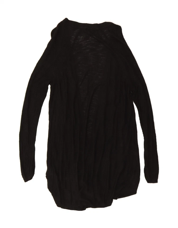 MOSSIMO Womens Longline Open Cardigan Sweater UK 20 2XL Black Viscose CA11 — 第 2/3 张图片