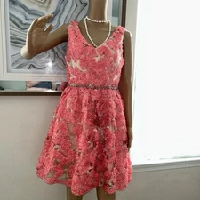 Jun And Ivy Dress Sz M Beautiful Peach Dress !