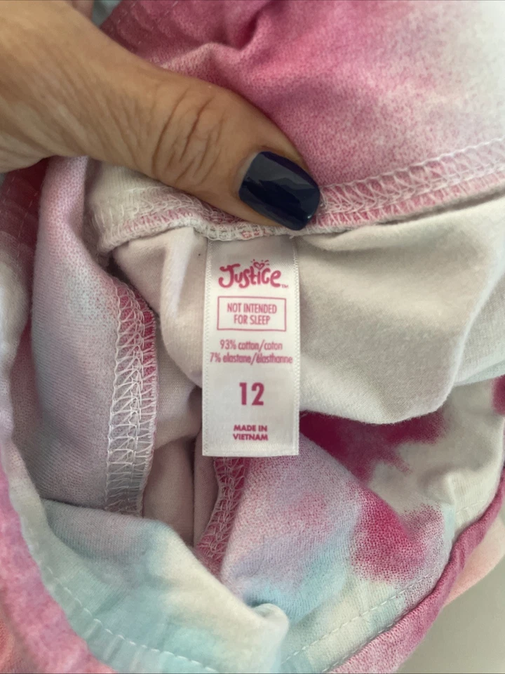 Лот из 6 пар леггинсов Justice для девочек, красочные, графические - Изображение 3 из 4