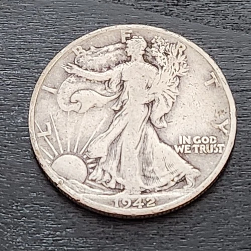 1942 50C Walking Liberty Half Dollar-D