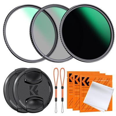 49mm CPL MCUV ND1000 Lens Filter 2 Lens Caps Kits Waterproof Polarizing + UV ...