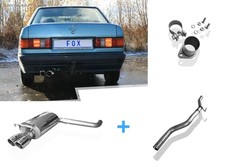 FOX Edelstahl Racing-Komplettanlage f&uuml;r Mercedes 190 Typ W201 2x76mm