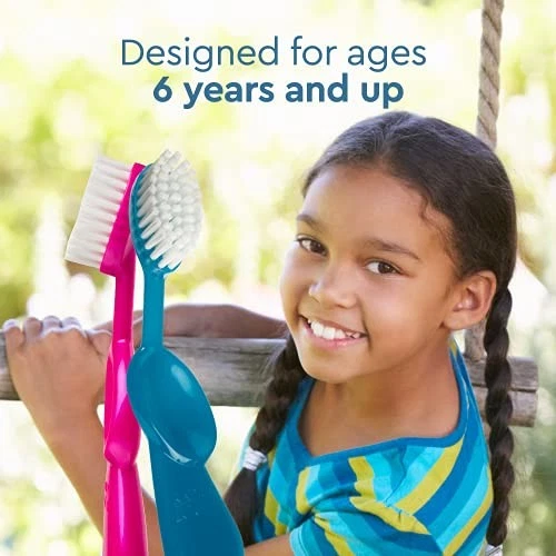 RADIUS Kidz Toothbrush Children's Right Hand BPA Free ADA Accepted Designed to - Image 2 of 4